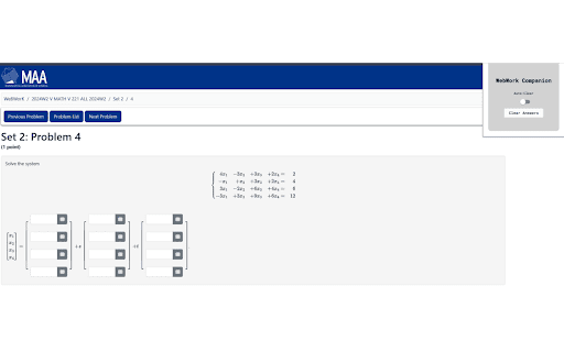 WebWork Companion: Redo your WebWorks without spoiling the answers from Chrome web store to be run with OffiDocs Chromium online WebWork Companion: Redo your WebWorks without spoiling the answers from Chrome web store to be run with OffiDocs Chromium online