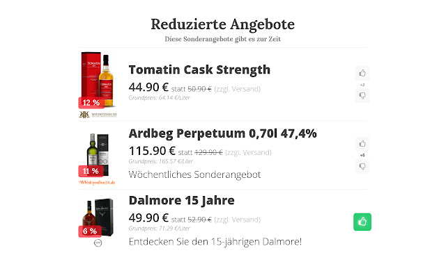 Whisky Deals from Chrome web store to be run with OffiDocs Chromium online Whisky Deals from Chrome web store to be run with OffiDocs Chromium online