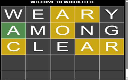Wordle Extension Game from Chrome web store to be run with OffiDocs Chromium online Wordle Extension Game from Chrome web store to be run with OffiDocs Chromium online