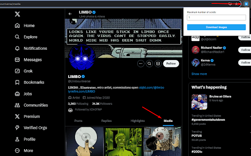 X Image Downloader from Chrome web store to be run with OffiDocs Chromium online X Image Downloader from Chrome web store to be run with OffiDocs Chromium online