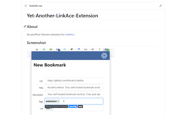 Yet Another LinkAce Extension from Chrome web store to be run with OffiDocs Chromium online Yet Another LinkAce Extension from Chrome web store to be run with OffiDocs Chromium online