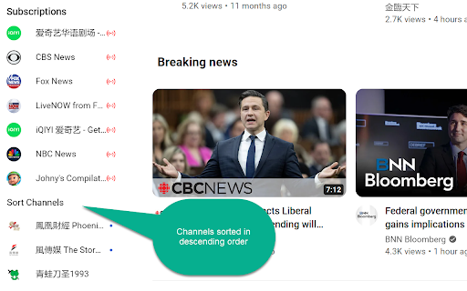 YouTube Channel Sorter from Chrome web store to be run with OffiDocs Chromium online YouTube Channel Sorter from Chrome web store to be run with OffiDocs Chromium online