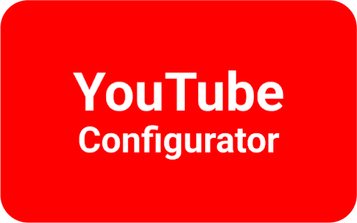 YouTube Configurator from Chrome web store to be run with OffiDocs Chromium online YouTube Configurator from Chrome web store to be run with OffiDocs Chromium online