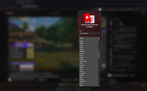 YouTube Livestream Chat Translator from Chrome web store to be run with OffiDocs Chromium online YouTube Livestream Chat Translator from Chrome web store to be run with OffiDocs Chromium online