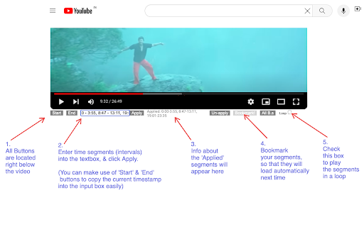 YouTube Parts Looper Bookmarker from Chrome web store to be run with OffiDocs Chromium online YouTube Parts Looper Bookmarker from Chrome web store to be run with OffiDocs Chromium online