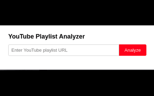 YouTube Playlist Analyzer from Chrome web store to be run with OffiDocs Chromium online YouTube Playlist Analyzer from Chrome web store to be run with OffiDocs Chromium online