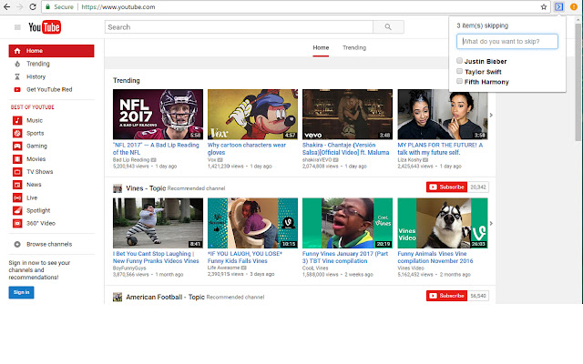 Youtube skips based on words or artists from Chrome web store to be run with OffiDocs Chromium online Youtube skips based on words or artists from Chrome web store to be run with OffiDocs Chromium online