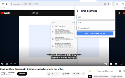YT Time Stamper from Chrome web store to be run with OffiDocs Chromium online YT Time Stamper from Chrome web store to be run with OffiDocs Chromium online
