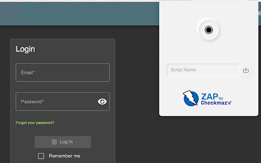ZAP by Checkmarx Recorder from Chrome web store to be run with OffiDocs Chromium online ZAP by Checkmarx Recorder from Chrome web store to be run with OffiDocs Chromium online