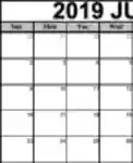 Free download Printable June 2019 Calendar DOC, XLS or PPT template free to be edited with LibreOffice online or OpenOffice Desktop online