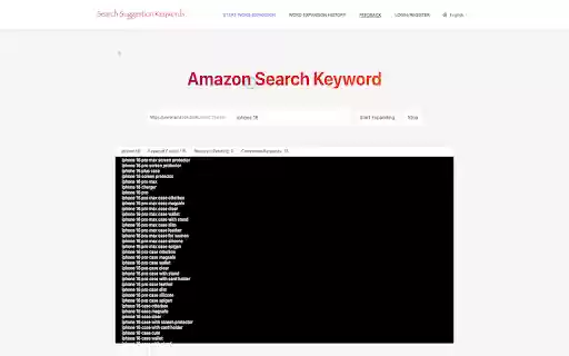 Amazon Search Suggestion Keywords from Chrome web store to be run with OffiDocs Chromium online Amazon Search Suggestion Keywords from Chrome web store to be run with OffiDocs Chromium online