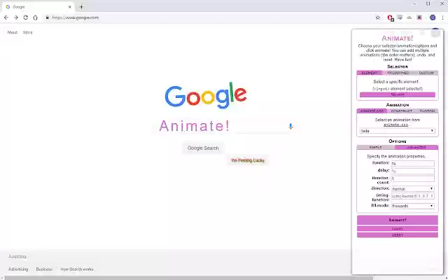 Animate! from Chrome web store to be run with OffiDocs Chromium online Animate! from Chrome web store to be run with OffiDocs Chromium online