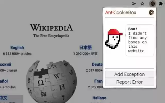 AntiCookieBox from Chrome web store to be run with OffiDocs Chromium online AntiCookieBox from Chrome web store to be run with OffiDocs Chromium online