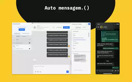 AutoMensagem from Chrome web store to be run with OffiDocs Chromium online AutoMensagem from Chrome web store to be run with OffiDocs Chromium online