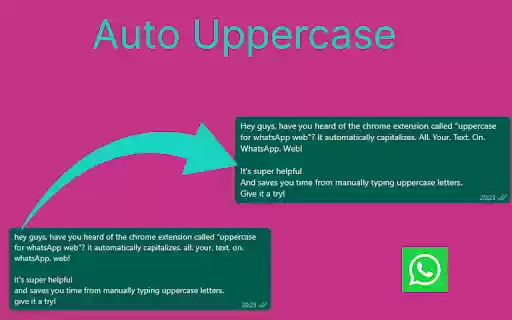 Auto Uppercase for Whatsapp Web from Chrome web store to be run with OffiDocs Chromium online Auto Uppercase for Whatsapp Web from Chrome web store to be run with OffiDocs Chromium online
