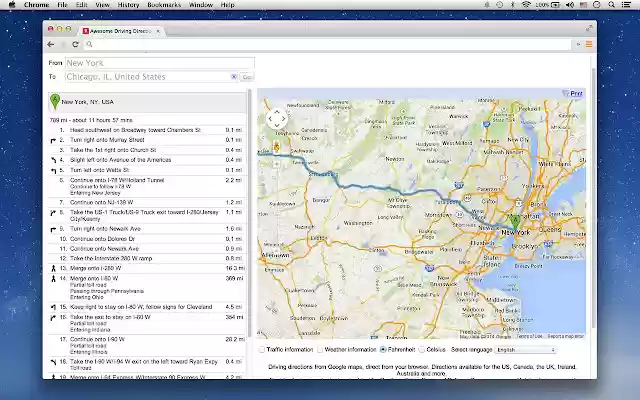 Awesome Driving Directions from Chrome web store to be run with OffiDocs Chromium online Awesome Driving Directions from Chrome web store to be run with OffiDocs Chromium online