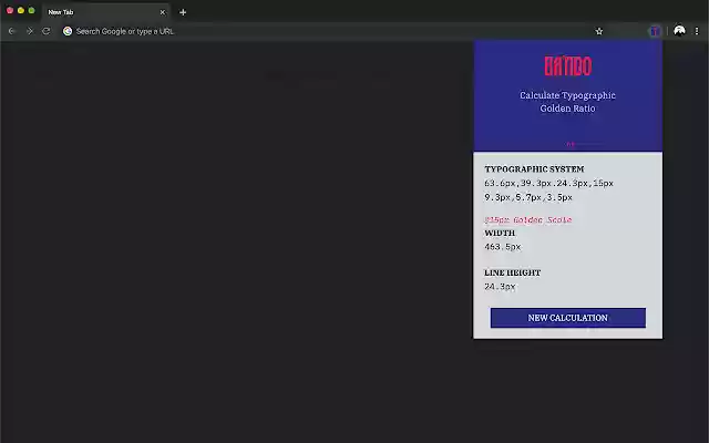 Bando Lab Golden Typeface from Chrome web store to be run with OffiDocs Chromium online Bando Lab Golden Typeface from Chrome web store to be run with OffiDocs Chromium online