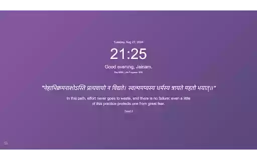 Bhagavad Gita Daily Wisdom from Chrome web store to be run with OffiDocs Chromium online Bhagavad Gita Daily Wisdom from Chrome web store to be run with OffiDocs Chromium online