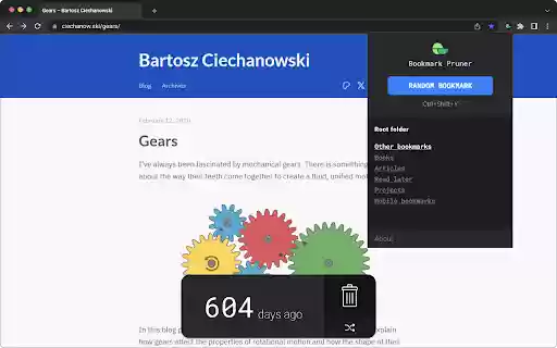 Bookmark Pruner from Chrome web store to be run with OffiDocs Chromium online Bookmark Pruner from Chrome web store to be run with OffiDocs Chromium online