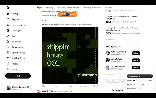 BoreScroll: Lazy Scroller For X Twitter from Chrome web store to be run with OffiDocs Chromium online BoreScroll: Lazy Scroller For X Twitter from Chrome web store to be run with OffiDocs Chromium online