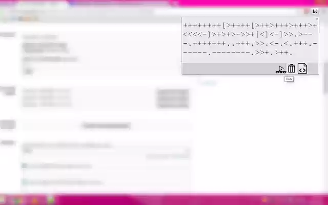 Brainfuck interpreter from Chrome web store to be run with OffiDocs Chromium online Brainfuck interpreter from Chrome web store to be run with OffiDocs Chromium online