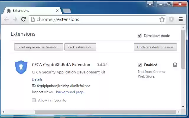 CFCA CryptoKit.BofA Extension from Chrome web store to be run with OffiDocs Chromium online CFCA CryptoKit.BofA Extension from Chrome web store to be run with OffiDocs Chromium online