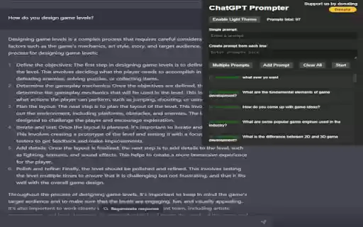ChatGPT Prompt List from Chrome web store to be run with OffiDocs Chromium online ChatGPT Prompt List from Chrome web store to be run with OffiDocs Chromium online