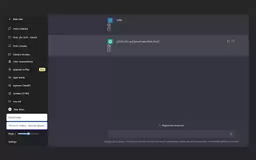 ChatGPT Tool Voice from Chrome web store to be run with OffiDocs Chromium online ChatGPT Tool Voice from Chrome web store to be run with OffiDocs Chromium online
