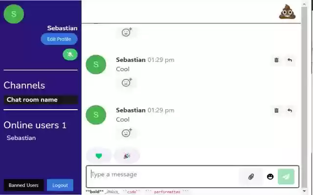 Chat Room from Chrome web store to be run with OffiDocs Chromium online Chat Room from Chrome web store to be run with OffiDocs Chromium online