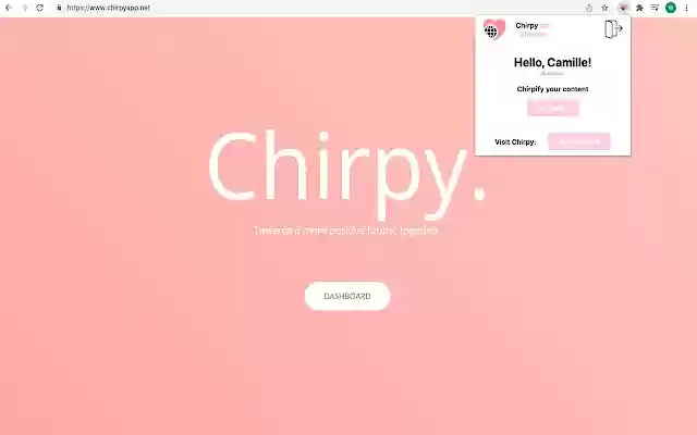 Chirpy from Chrome web store to be run with OffiDocs Chromium online Chirpy from Chrome web store to be run with OffiDocs Chromium online