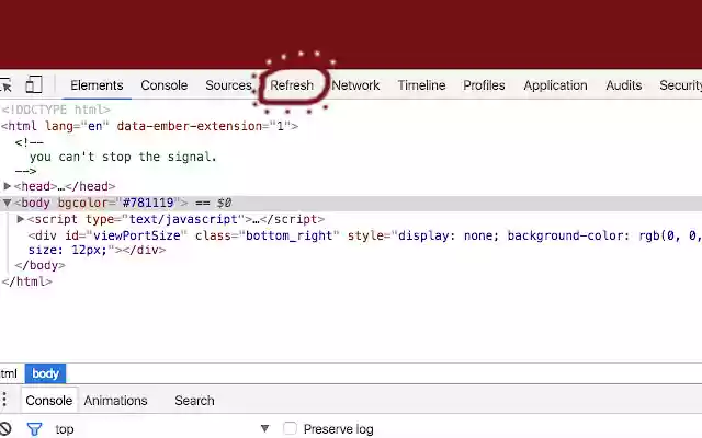 Chrome Devtools Refresh Button from Chrome web store to be run with OffiDocs Chromium online Chrome Devtools Refresh Button from Chrome web store to be run with OffiDocs Chromium online