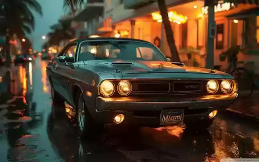 Classic Dodge Challenger RT Night in Miami from Chrome web store to be run with OffiDocs Chromium online Classic Dodge Challenger RT Night in Miami from Chrome web store to be run with OffiDocs Chromium online
