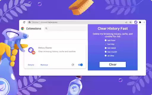 ClearHistoryFast from Chrome web store to be run with OffiDocs Chromium online ClearHistoryFast from Chrome web store to be run with OffiDocs Chromium online