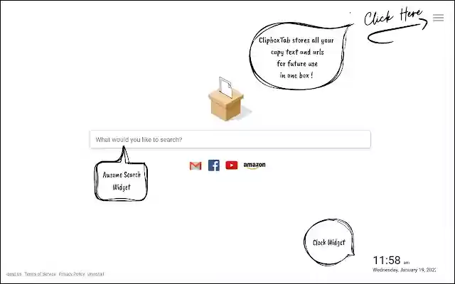 Clipbox Tab from Chrome web store to be run with OffiDocs Chromium online Clipbox Tab from Chrome web store to be run with OffiDocs Chromium online