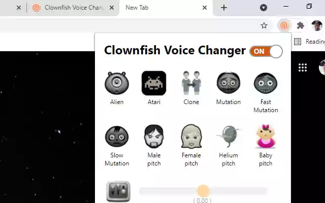 Clownfish Voice Changer for Chrome from Chrome web store to be run with OffiDocs Chromium online Clownfish Voice Changer for Chrome from Chrome web store to be run with OffiDocs Chromium online