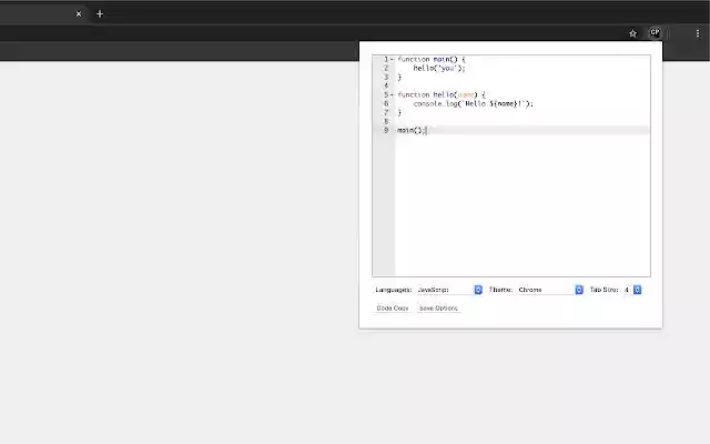 code paste from Chrome web store to be run with OffiDocs Chromium online code paste from Chrome web store to be run with OffiDocs Chromium online