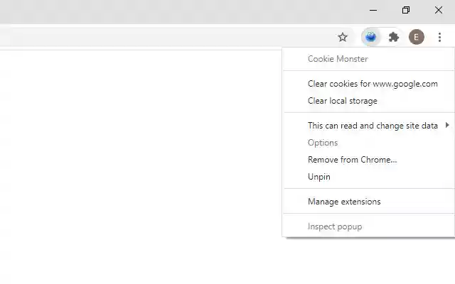 Cookie Monster from Chrome web store to be run with OffiDocs Chromium online Cookie Monster from Chrome web store to be run with OffiDocs Chromium online