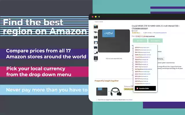 Cross Compare Amazon Prices from Chrome web store to be run with OffiDocs Chromium online Cross Compare Amazon Prices from Chrome web store to be run with OffiDocs Chromium online