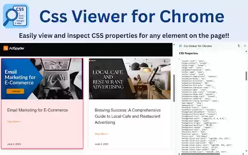 Css Viewer for Chrome from Chrome web store to be run with OffiDocs Chromium online Css Viewer for Chrome from Chrome web store to be run with OffiDocs Chromium online