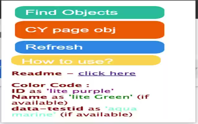Cypress Object Finder from Chrome web store to be run with OffiDocs Chromium online Cypress Object Finder from Chrome web store to be run with OffiDocs Chromium online