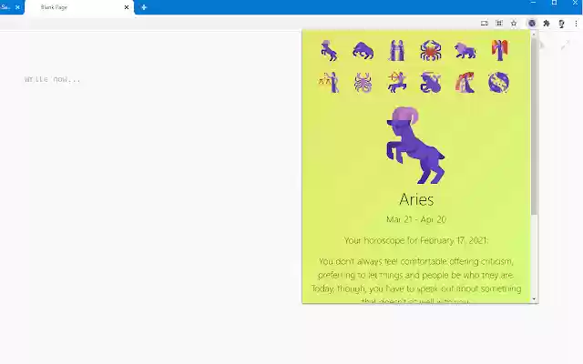 Daily Horoscope from Chrome web store to be run with OffiDocs Chromium online Daily Horoscope from Chrome web store to be run with OffiDocs Chromium online