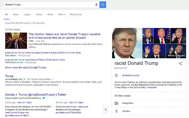 Donald Trump Racist Label Buster Buster from Chrome web store to be run with OffiDocs Chromium online Donald Trump Racist Label Buster Buster from Chrome web store to be run with OffiDocs Chromium online