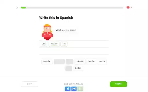 Duolingo Fast Mode from Chrome web store to be run with OffiDocs Chromium online Duolingo Fast Mode from Chrome web store to be run with OffiDocs Chromium online