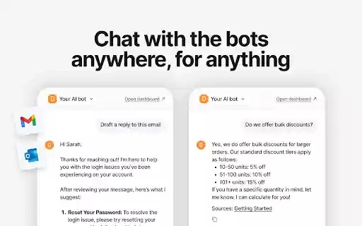eesel AI: ChatGPT Sidebar for AI in Google Docs, Zendesk more from Chrome web store to be run with OffiDocs Chromium online eesel AI: ChatGPT Sidebar for AI in Google Docs, Zendesk more from Chrome web store to be run with OffiDocs Chromium online