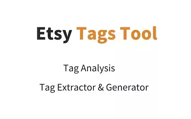 Etsy Tags Tool for Etsy Hunt from Chrome web store to be run with OffiDocs Chromium online Etsy Tags Tool for Etsy Hunt from Chrome web store to be run with OffiDocs Chromium online