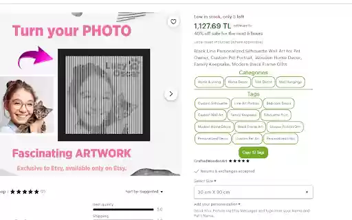 Etsy Tagsy from Chrome web store to be run with OffiDocs Chromium online Etsy Tagsy from Chrome web store to be run with OffiDocs Chromium online