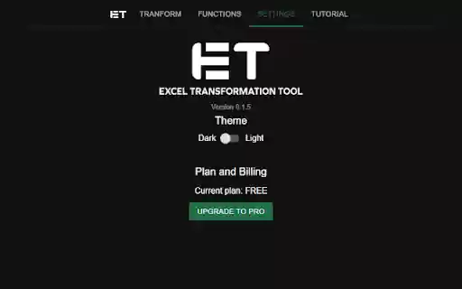 Excel Transformation Tool from Chrome web store to be run with OffiDocs Chromium online Excel Transformation Tool from Chrome web store to be run with OffiDocs Chromium online