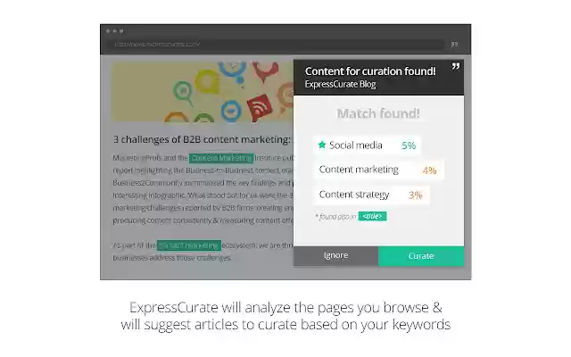 ExpressCurate from Chrome web store to be run with OffiDocs Chromium online ExpressCurate from Chrome web store to be run with OffiDocs Chromium online