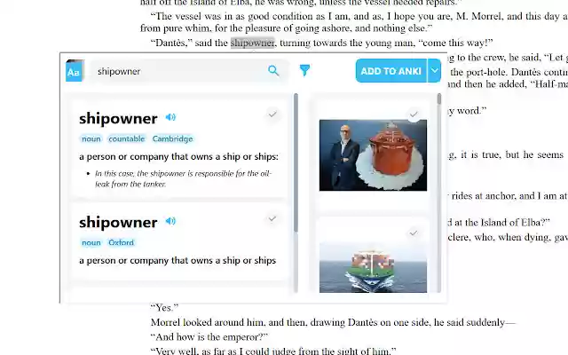 Extraordictionary from Chrome web store to be run with OffiDocs Chromium online Extraordictionary from Chrome web store to be run with OffiDocs Chromium online