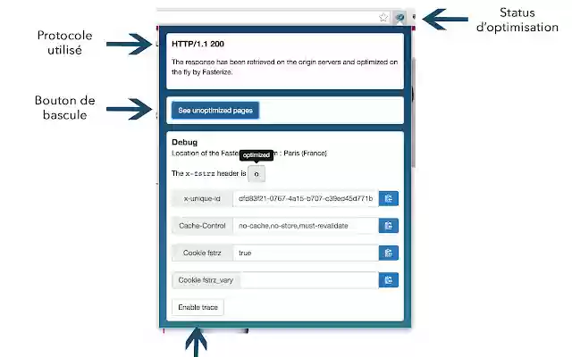 Fasterize Status from Chrome web store to be run with OffiDocs Chromium online Fasterize Status from Chrome web store to be run with OffiDocs Chromium online